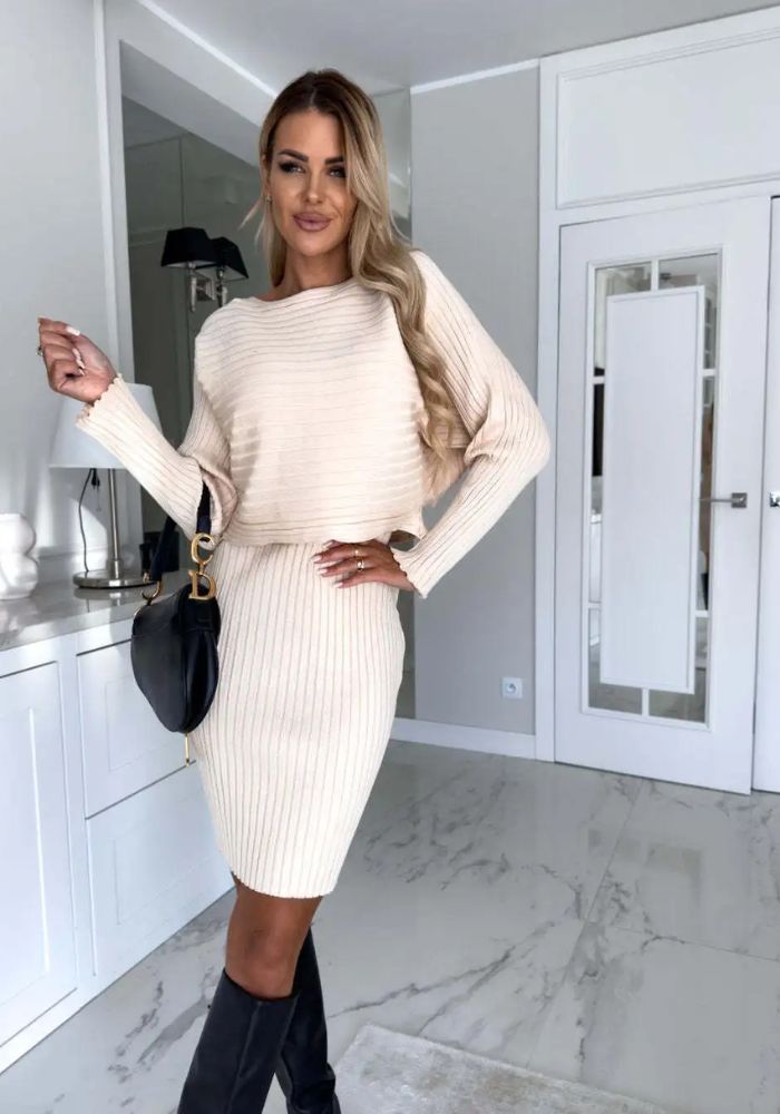 Scarlett™ - Conjunto Elegante de Dos Piezas (Vestido y Suéter)