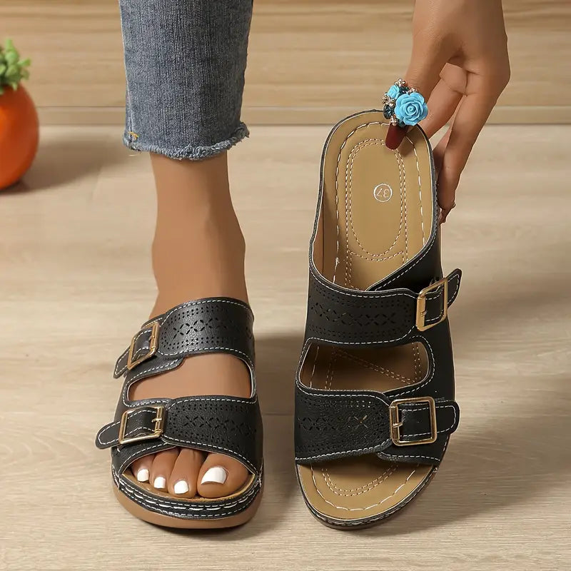 ERICA – SANDALIAS CUÑA DE CONFORT DIARIO
