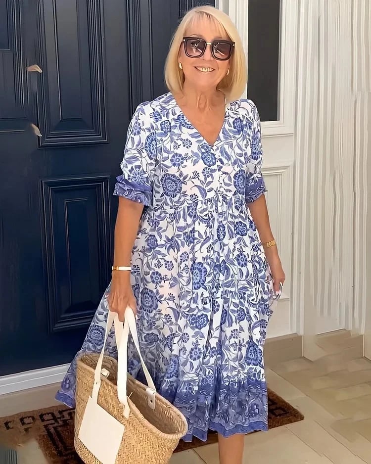 MAINE - VESTIDO BOHO CON ESCOTE EN V