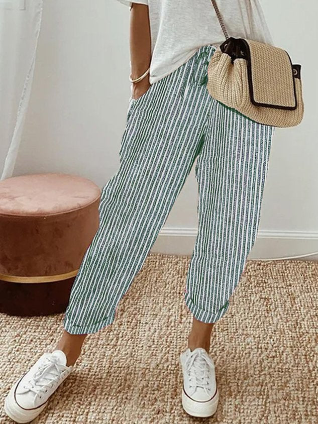 Ely | Pantalones de Lino de Lujo Antisudor