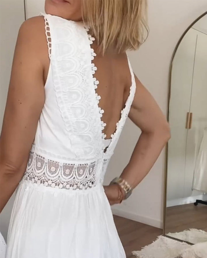 Clover - VENTA DE VESTIDO DE ENCAJE BLANCO