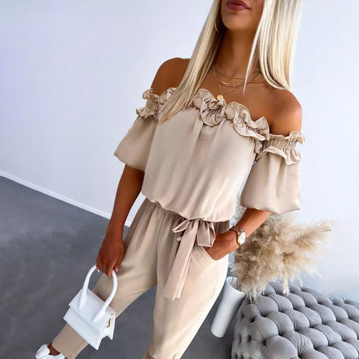 ARABELLA – MONO CHIC Y FÁCIL CON HOMBROS DESCUBIERTOS