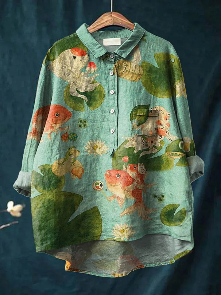 Primavera | Playera con Estampado de Peces