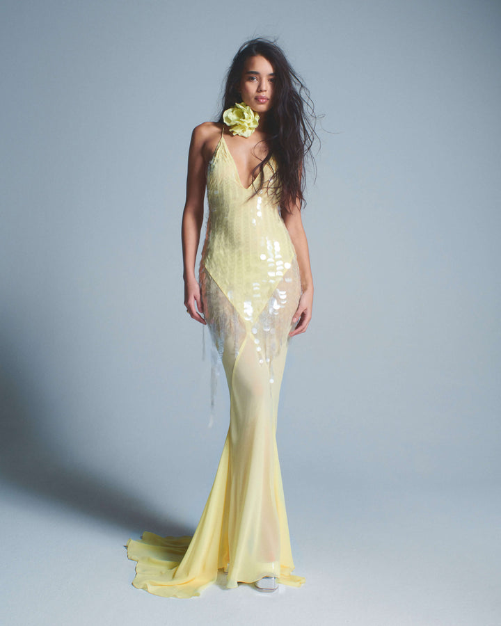 AYUMI - VESTIDO CHOKER PETAL KISS