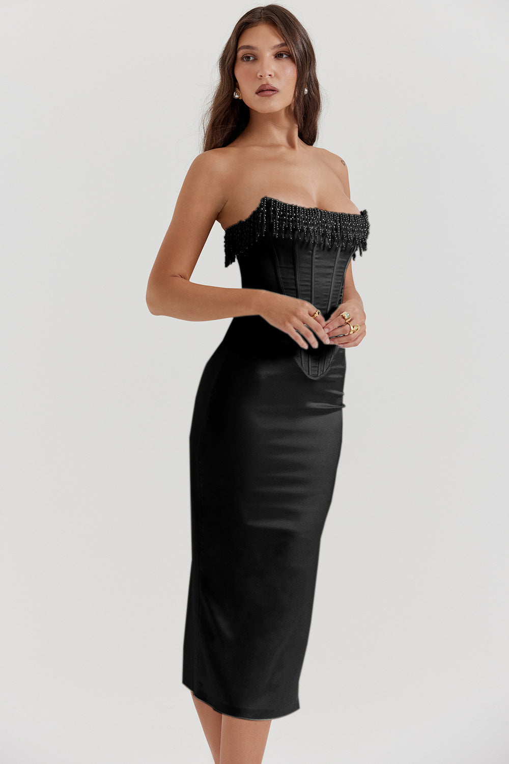 HALEY - VESTIDO MIDI CORSET