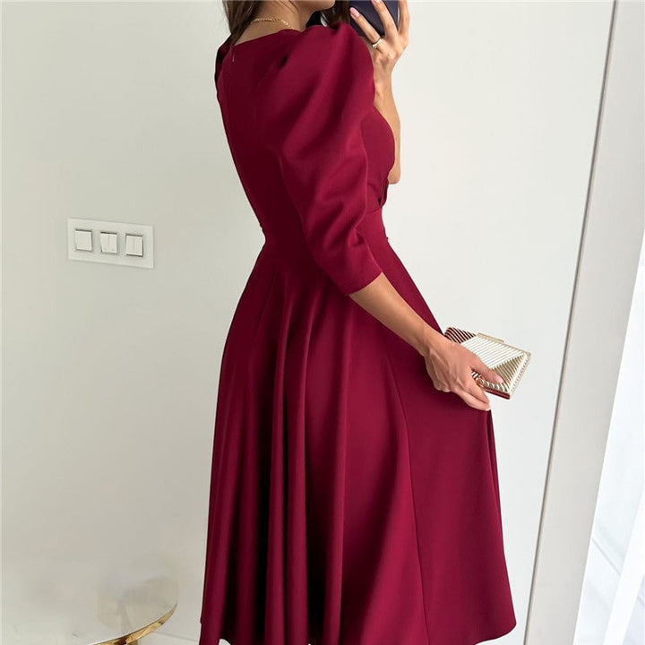 GOLA - VESTIDO MIDI QUE AFINA LA CINTURA