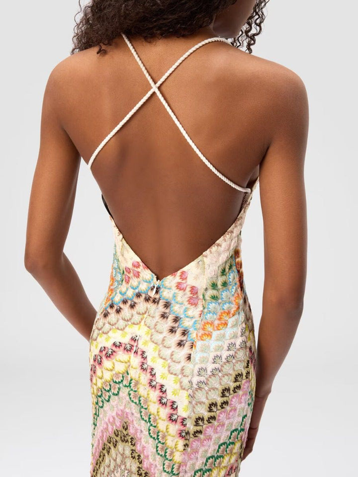 HADLEY - VESTIDO DE CROCHET DE PUNTO ABIERTO