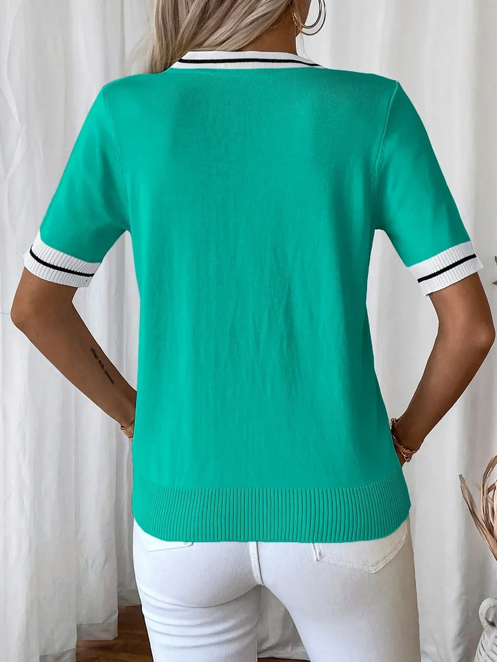 CLAUDE - TOP DE ELEGANCIA ACOGEDORA CON ESCOTE EN V