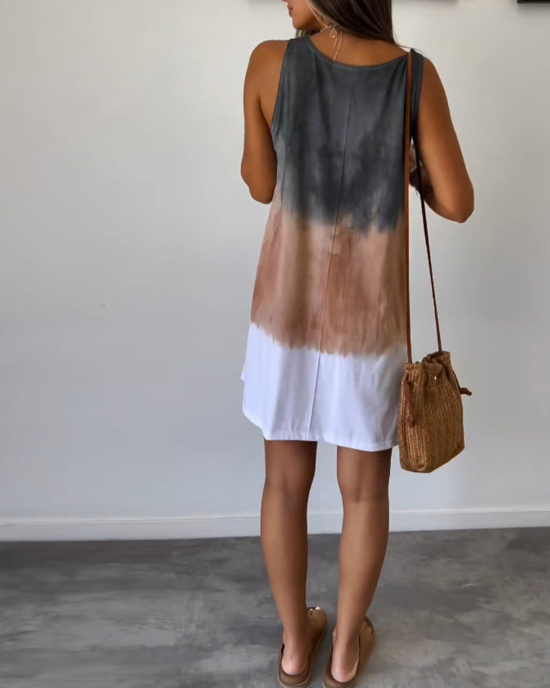 Crizzia - Vestido Casual con Degradado