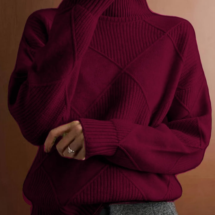 Jessie | Suéter de Punto con Cuello Alto