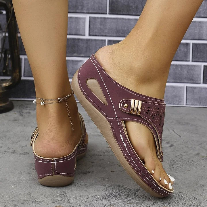 KATIARA - SANDALIAS CUÑA ELEGANTES Y CÓMODAS