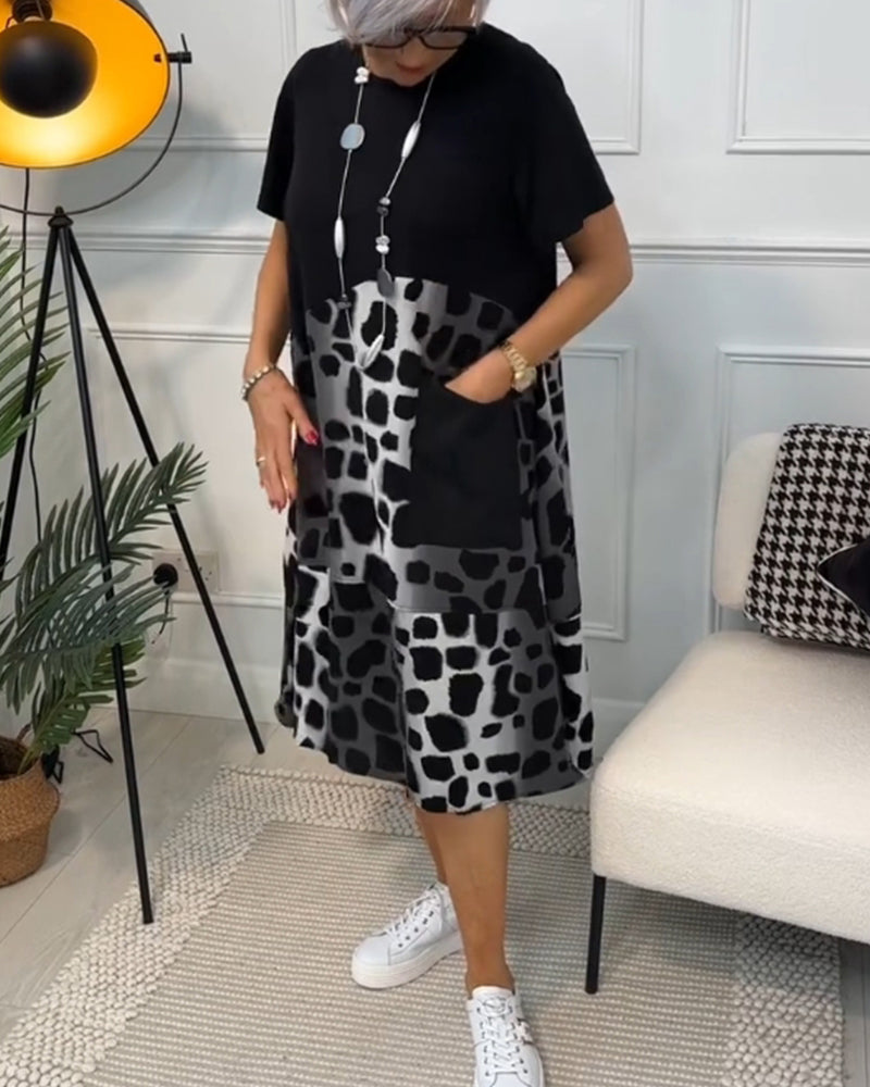 Adriana™ - Vestido midi de manga corta para mujer