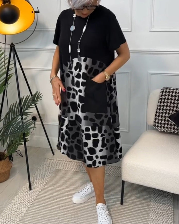 Adriana™ - Vestido midi de manga corta para mujer
