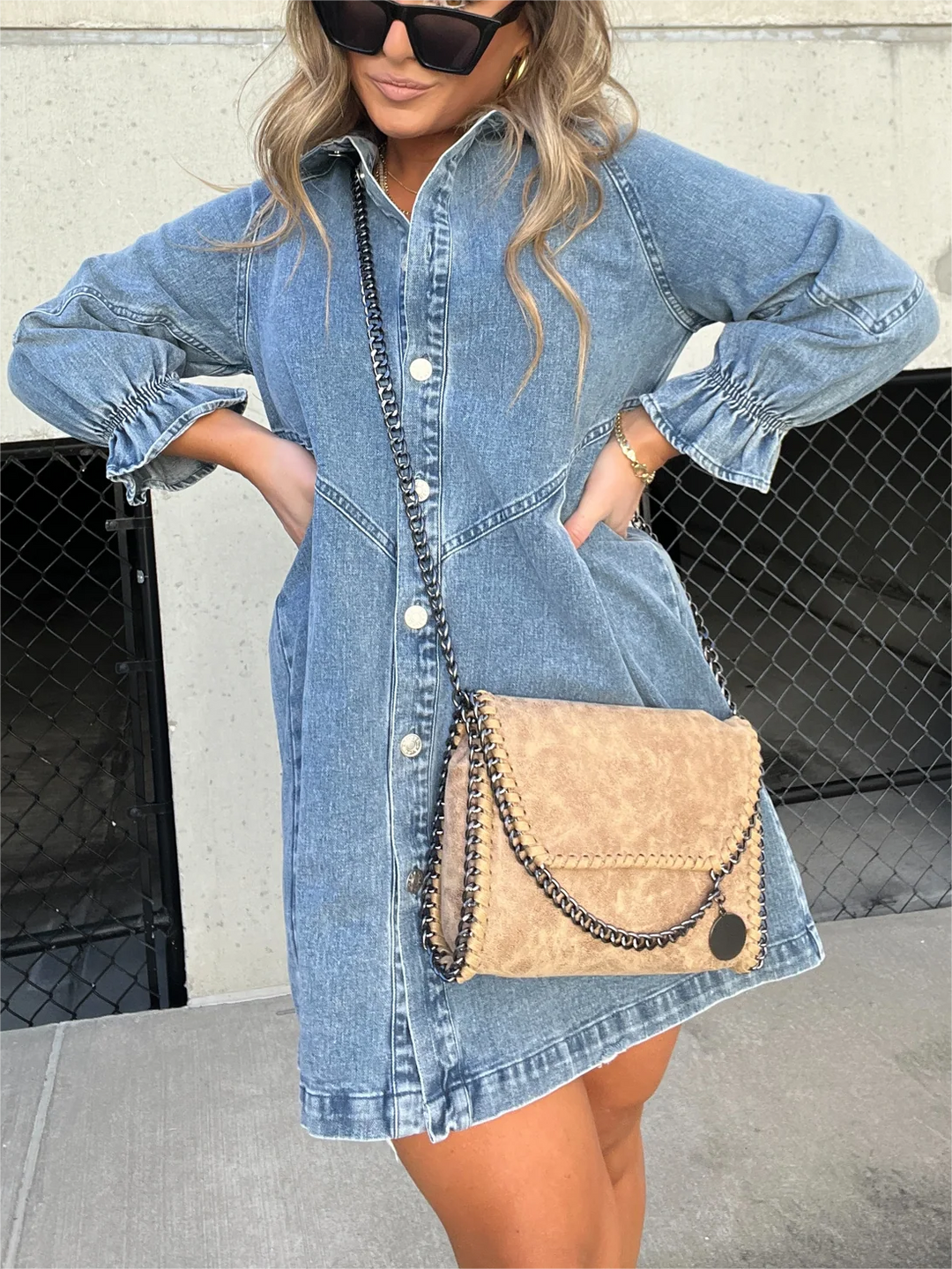 Eliana - Vestido Casual de Mezclilla