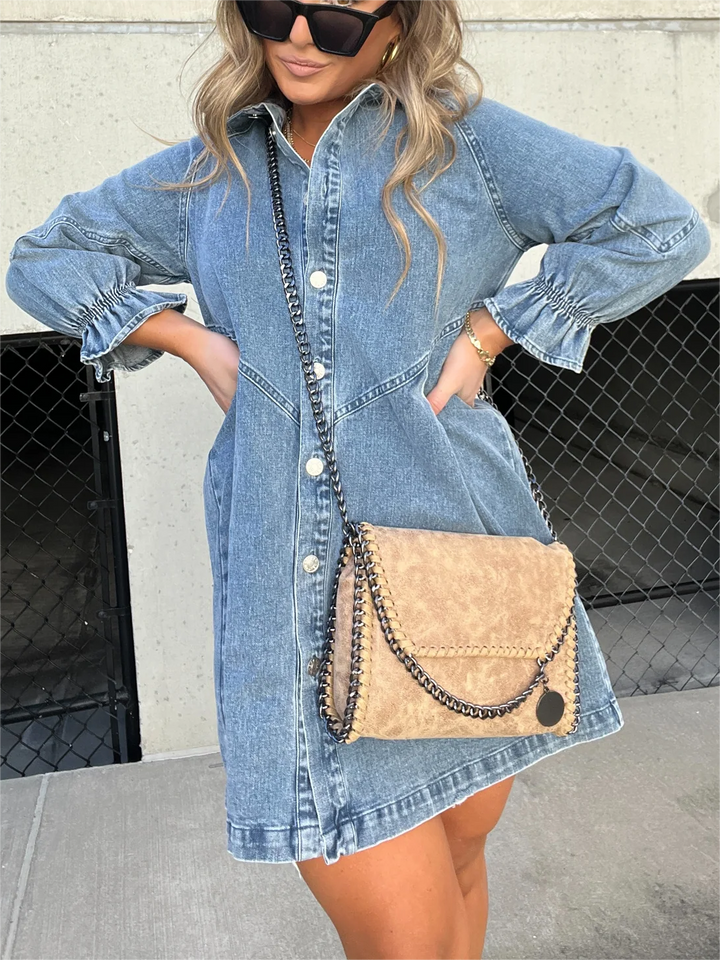 Eliana - Vestido Casual de Mezclilla