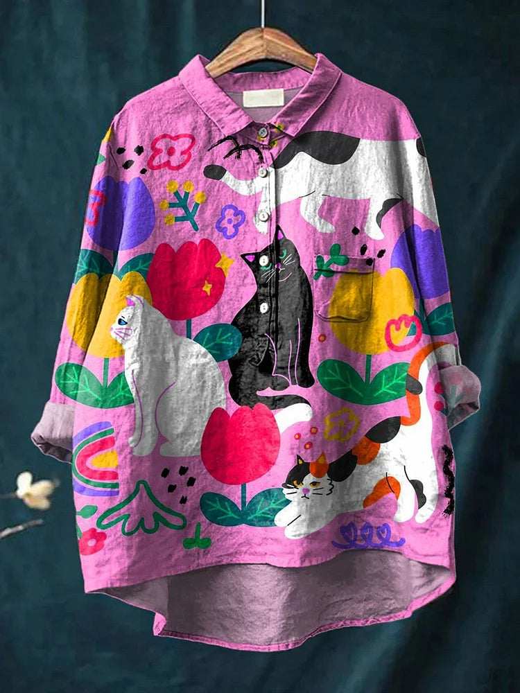 Christi | Camiseta de Arte de Gato