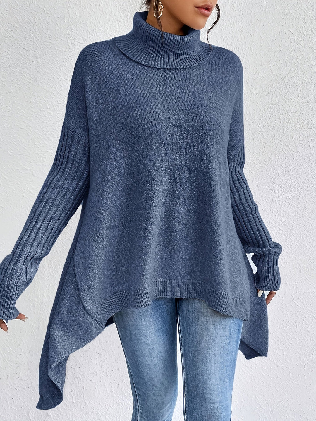 Isla | Suéter Oversized de Cuello Alto