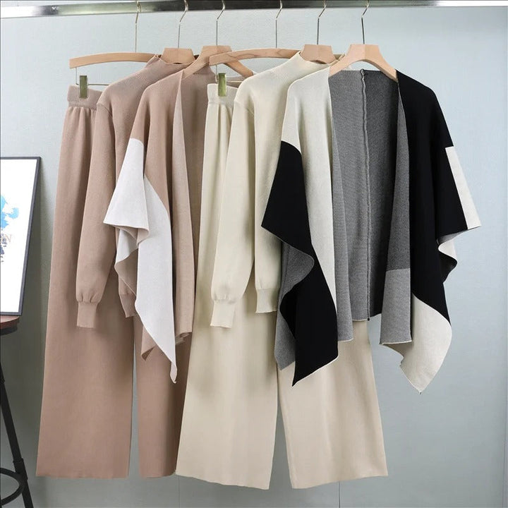 Alyssa™ - Elegante Traje de Tres Piezas de Punto