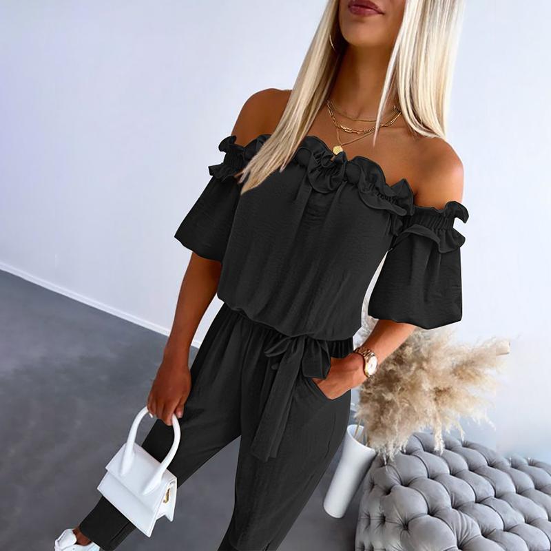 ARABELLA – MONO CHIC Y FÁCIL CON HOMBROS DESCUBIERTOS