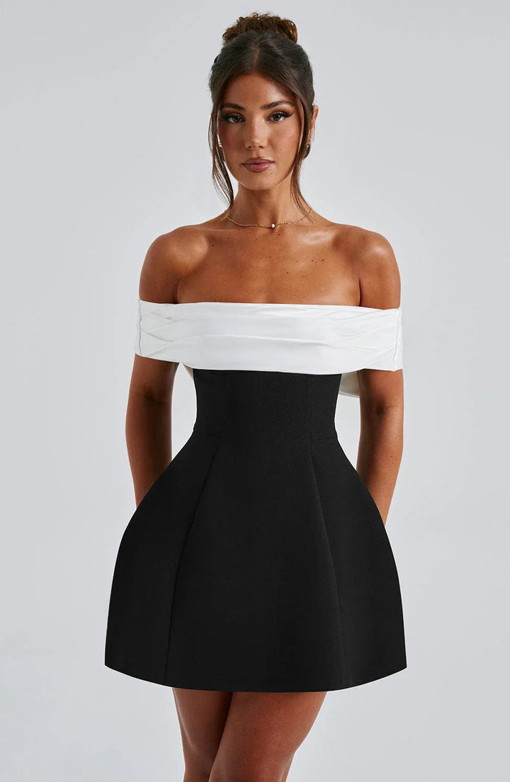 KISSES - VESTIDO MINI CON LAZO SOBREDIMENSIONADO