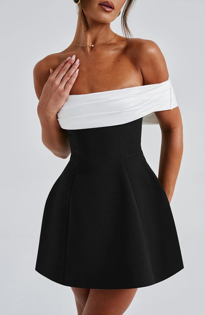 KISSES - VESTIDO MINI CON LAZO SOBREDIMENSIONADO