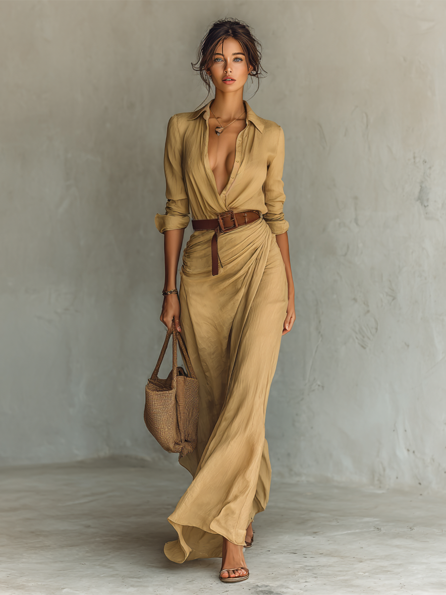 AFRODITA - EL VESTIDO MAXI ENCANTO SEDOSO