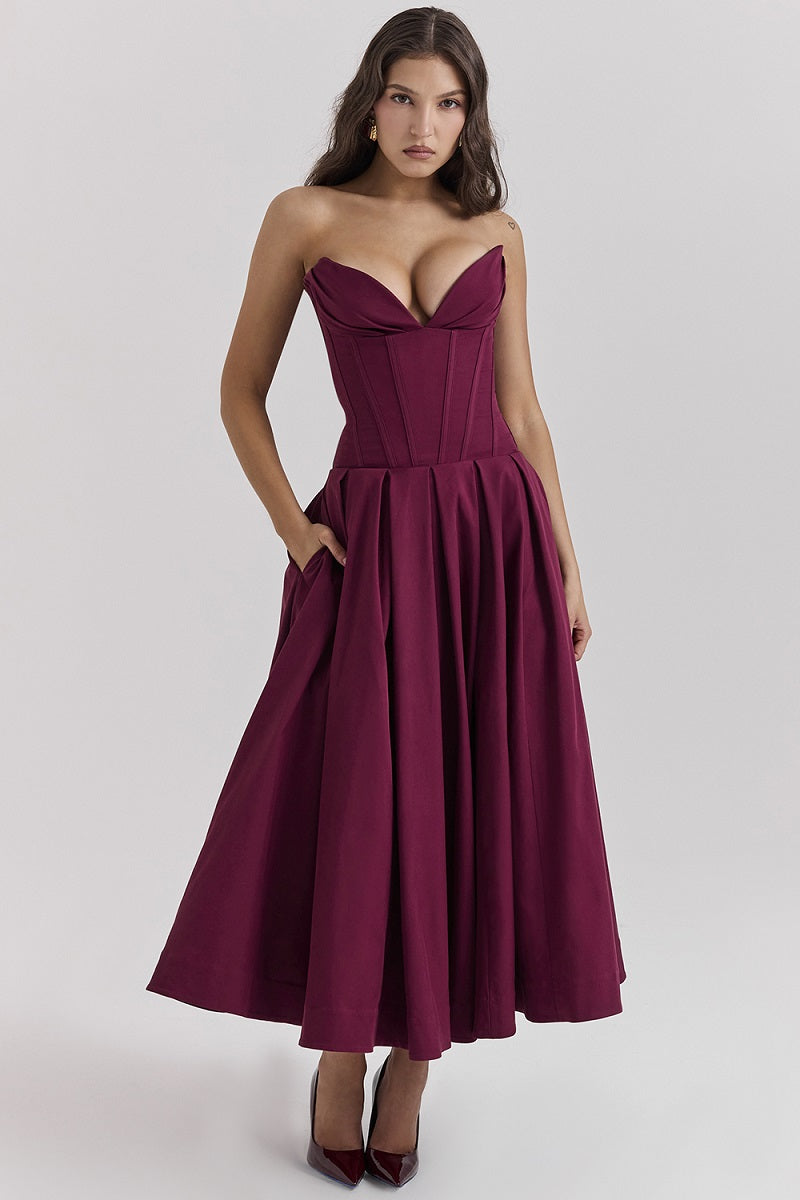 BETHY - VESTIDO DE FIESTA NEGRO CLÁSICO