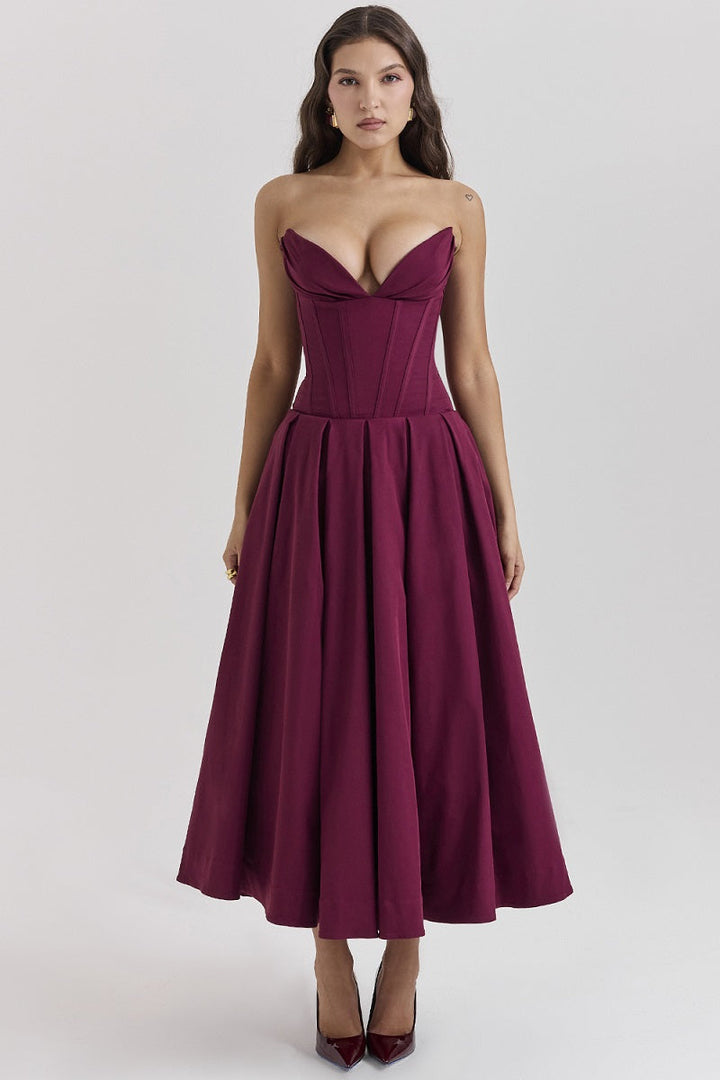 BETHY - VESTIDO DE FIESTA NEGRO CLÁSICO