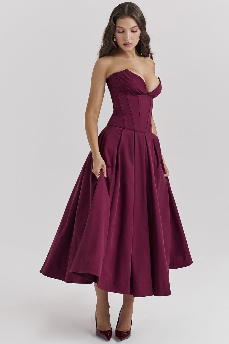 BETHY - VESTIDO DE FIESTA NEGRO CLÁSICO