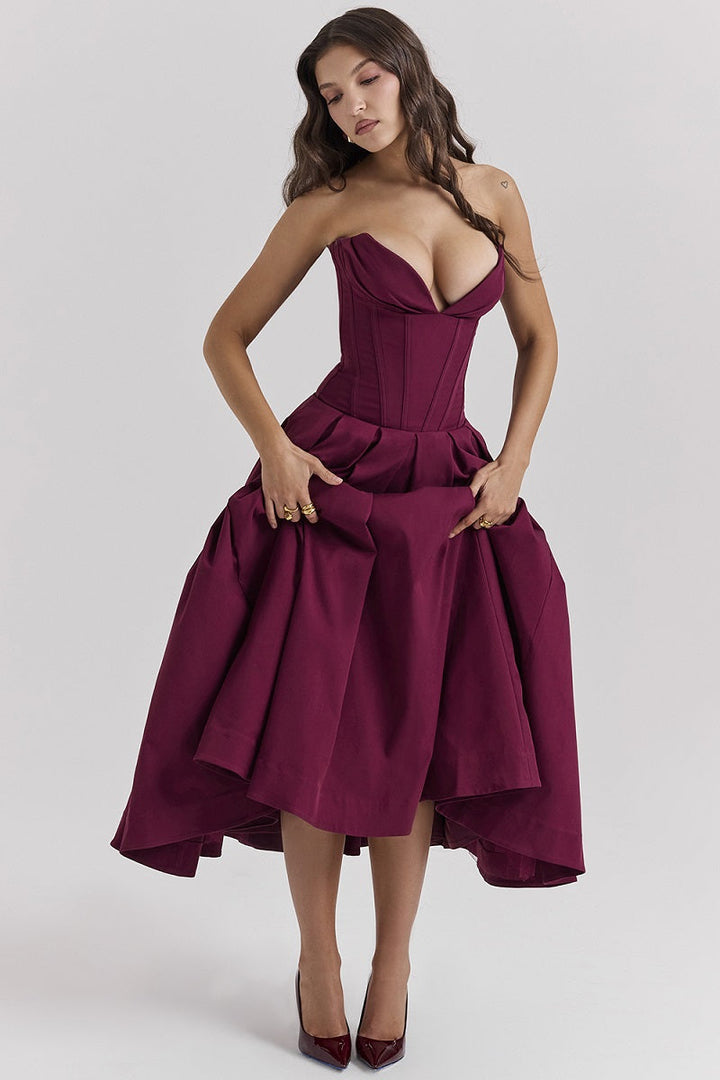 BETHY - VESTIDO DE FIESTA NEGRO CLÁSICO