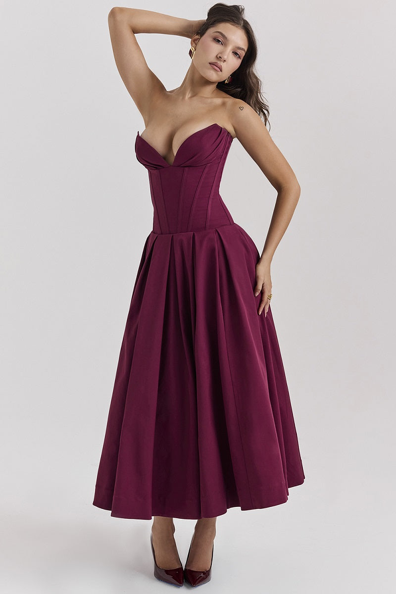 BETHY - VESTIDO DE FIESTA NEGRO CLÁSICO