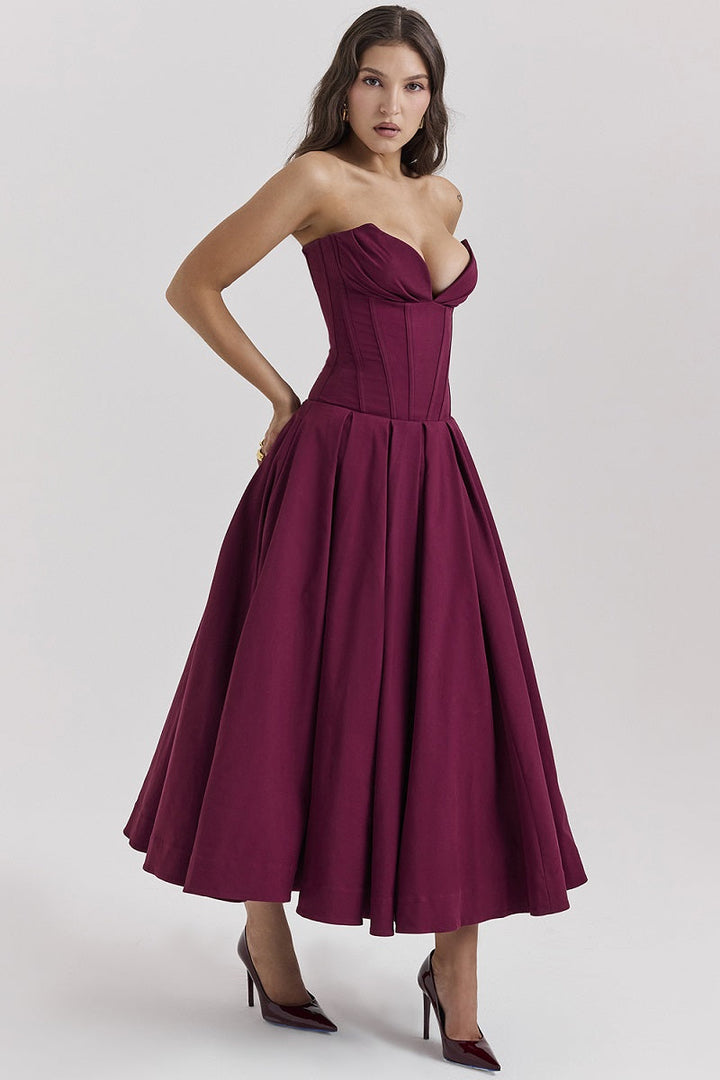 BETHY - VESTIDO DE FIESTA NEGRO CLÁSICO