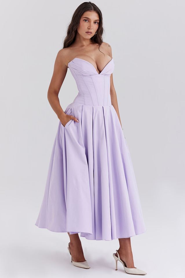 BETHY - VESTIDO DE FIESTA NEGRO CLÁSICO
