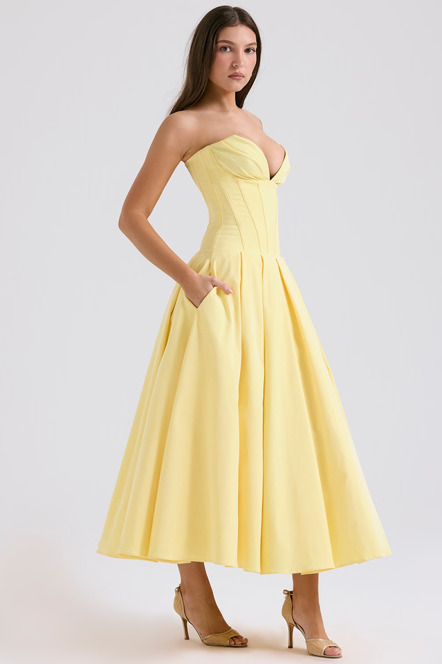BETHY - VESTIDO DE FIESTA NEGRO CLÁSICO