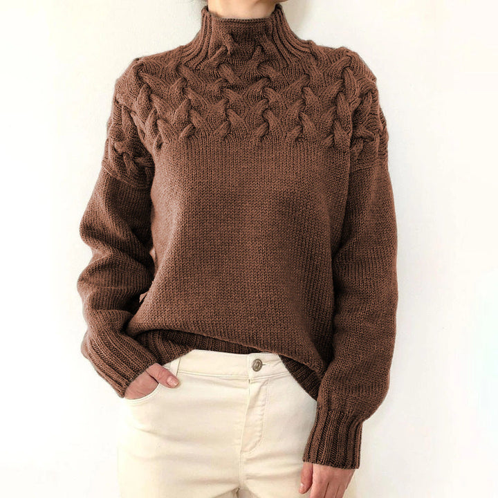 Elena | Suéter de Cuello Alto Tejido y Cálido