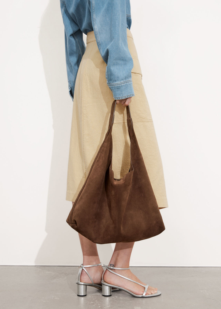 CAPRI - BOLSO TOTE DE SUEDE ESTILO VINTAGE