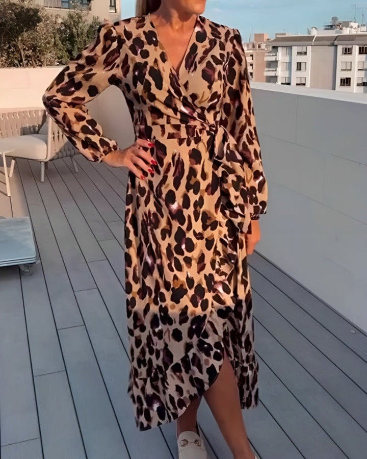 GUNDA - VESTIDO CON ESTAMPADO DE LEOPARDO