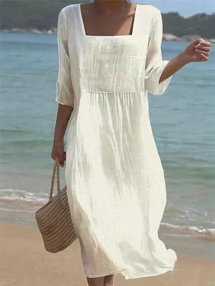 KLEA - VESTIDO DE LINO ESTILO PURO