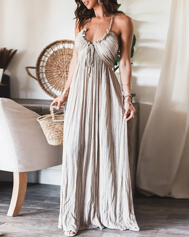 Gina - Vestido plisado sin mangas