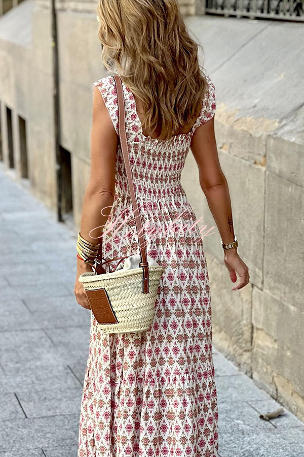 ZAFIRO - VESTIDO DE VERANO CON TIRANTES Y ESTAMPADO FLORAL