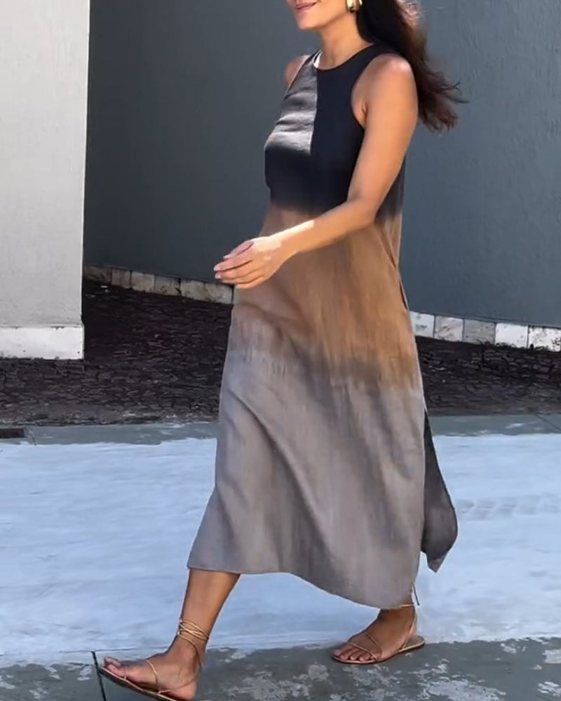 FARRAH - VESTIDO SLAY TONOS DEL ATARDECER