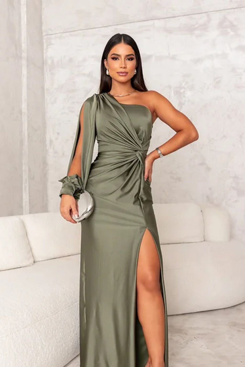 Alison - Vestido Maxi Elegante con Abertura