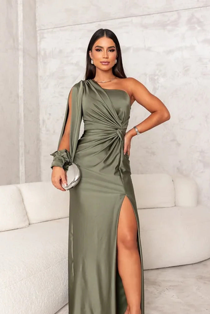 Alison - Vestido Maxi Elegante con Abertura
