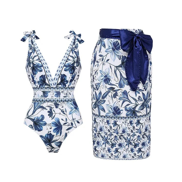 KAREEM – TRAJE DE BAÑO CON FALDA A LA MODA Y DE SECADO RÁPIDO
