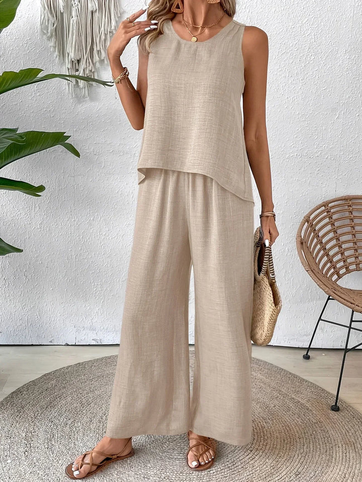 QUITA - CONJUNTO DE TANK TOP Y PANTALONES TODO EL DÍA