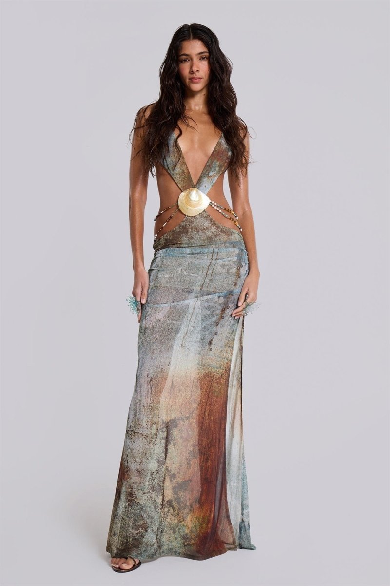 EVEREST - VESTIDO MAXI ESTILO TRIBU DE LA MODA