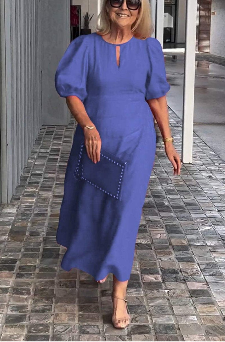 Carla - Vestido Elegante con Mangas Abullonadas