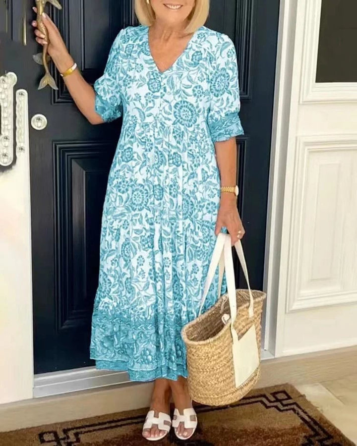 MAINE - VESTIDO BOHO CON ESCOTE EN V