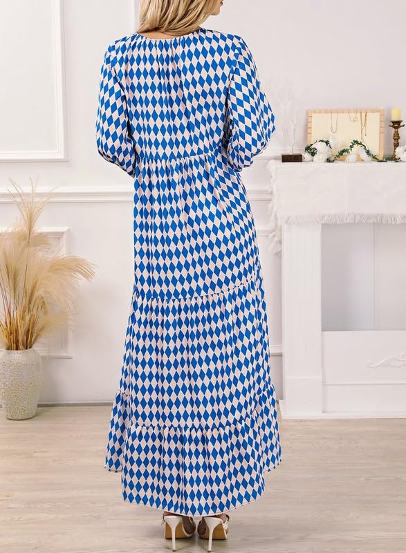 ROMINA - MAXI BOHO CHIC CON MANGAS ABULLONADAS