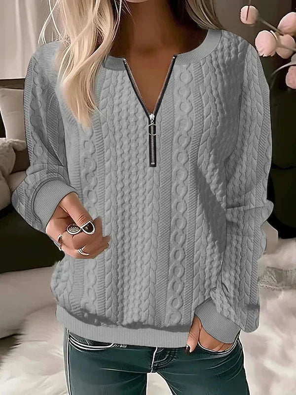 LAUREN - SUÉTER CASUAL CON CREMALLERA